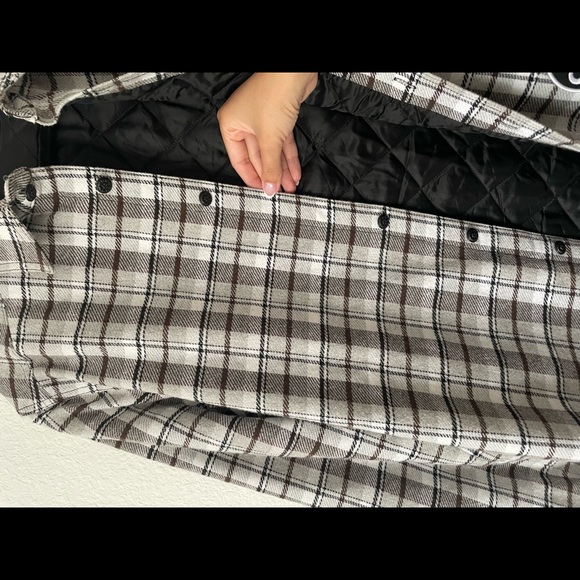 Off-White grey checker hooded shirt jacket - Picture 10 of 15
